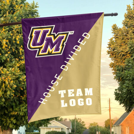 Montevallo Falcons vs Custom Team House Divided Flag, Personalized Team Flag