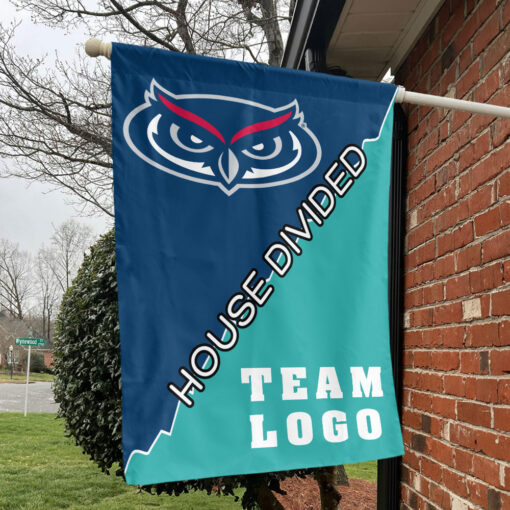 Owls vs Custom Team House Divided Flag, College Custom Flag