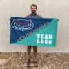 Owls vs Custom Team House Divided Flag, College Custom Flag