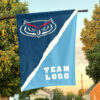 Owls vs Custom Team House Divided Flag, Custom College Flag