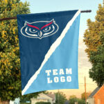 Owls vs Custom Team House Divided Flag, Custom College Flag