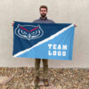 Owls vs Custom Team House Divided Flag, Custom College Flag
