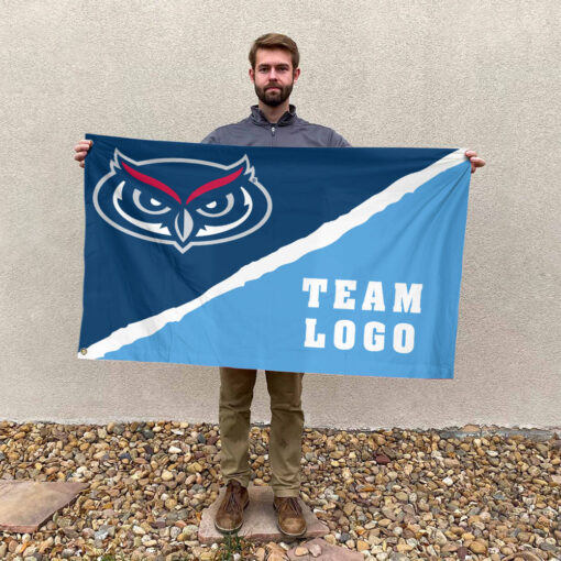 Owls vs Custom Team House Divided Flag, Custom College Flag