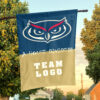 Owls vs Custom Team House Divided Flag, Custom House Flag