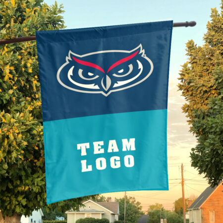 Owls vs Custom Team House Divided Flag, Custom NCAA Flag
