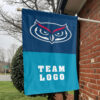 Owls vs Custom Team House Divided Flag, Custom NCAA Flag