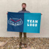 Owls vs Custom Team House Divided Flag, Custom NCAA Flag