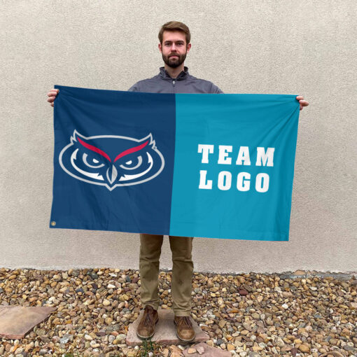 Owls vs Custom Team House Divided Flag, Custom NCAA Flag