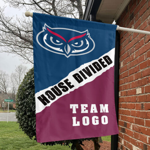 Owls vs Custom Team House Divided Flag, Custom Rivalry Flag