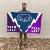 Owls vs Custom Team House Divided Flag, Custom Spirit Flag