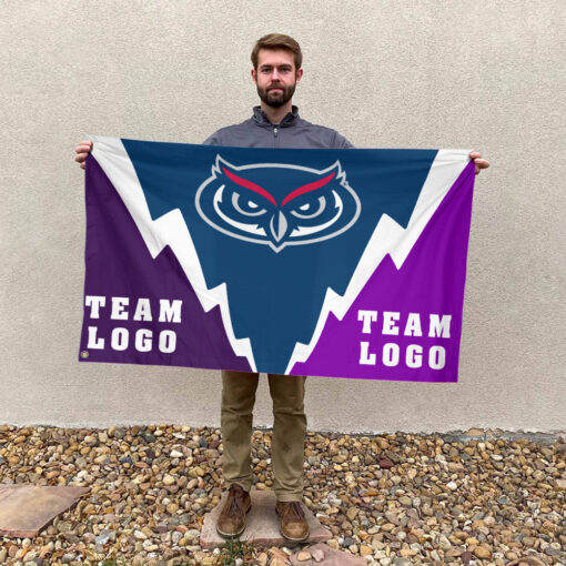 Owls vs Custom Team House Divided Flag, Custom Spirit Flag