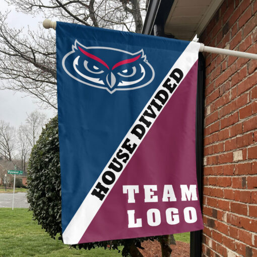 Owls vs Custom Team House Divided Flag, Custom Split Flag