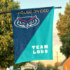 Owls vs Custom Team House Divided Flag, Custom Team Flag