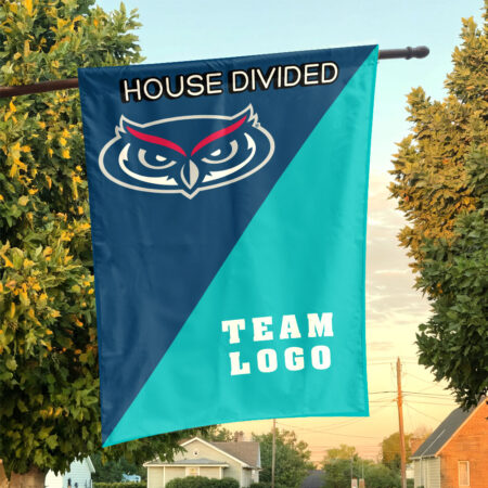Owls vs Custom Team House Divided Flag, Custom Team Flag