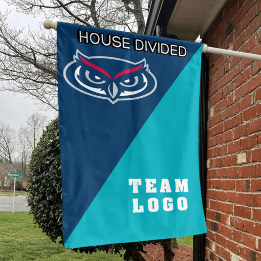 Owls vs Custom Team House Divided Flag, Custom Team Flag