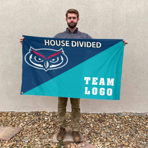 Owls vs Custom Team House Divided Flag, Custom Team Flag