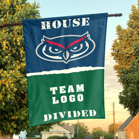 Owls vs Custom Team House Divided Flag, NCAA College Flag