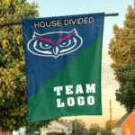 Owls vs Custom Team House Divided Flag, NCAA Custom Flag