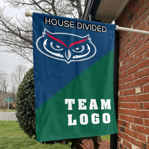 Owls vs Custom Team House Divided Flag, NCAA Custom Flag