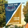 Owls vs Custom Team House Divided Flag, NCAA Rivalry Flag