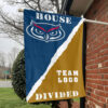 Owls vs Custom Team House Divided Flag, NCAA Rivalry Flag