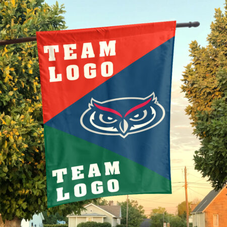 Owls vs Custom Team House Divided Flag, NCAA Spirit Flag