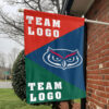 Owls vs Custom Team House Divided Flag, NCAA Spirit Flag