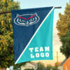 Owls vs Custom Team House Divided Flag, NCAA Split Flag