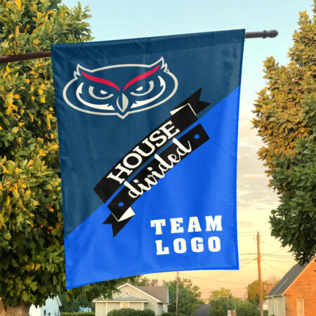 Owls vs Custom Team House Divided Flag, NCAA Team Flag