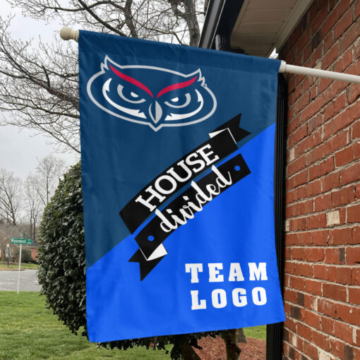 Owls vs Custom Team House Divided Flag, NCAA Team Flag