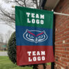 Owls vs Custom Team House Divided Flag, NCAA Two Team Flag