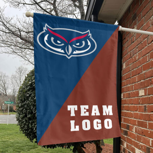 Owls vs Custom Team House Divided Flag, Personalized College Flag