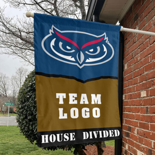 Owls vs Custom Team House Divided Flag, Personalized House Flag