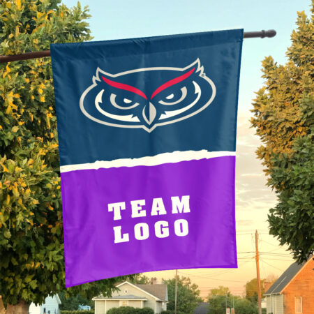 Owls vs Custom Team House Divided Flag, Personalized NCAA Flag