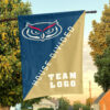 Owls vs Custom Team House Divided Flag, Personalized Split Flag