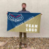 Owls vs Custom Team House Divided Flag, Personalized Split Flag