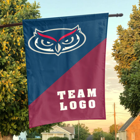 Owls vs Custom Team House Divided Flag, Personalized Team Flag