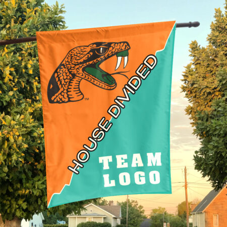 Rattlers vs Custom Team House Divided Flag, College Custom Flag