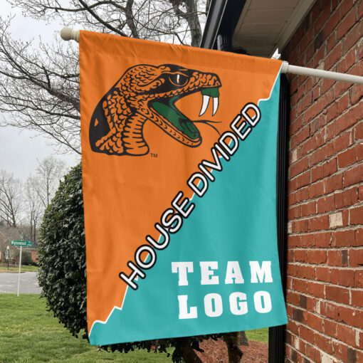 Rattlers vs Custom Team House Divided Flag, College Custom Flag