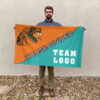 Rattlers vs Custom Team House Divided Flag, College Custom Flag