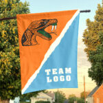 Rattlers vs Custom Team House Divided Flag, Custom College Flag