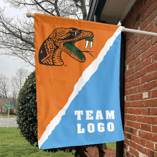 Rattlers vs Custom Team House Divided Flag, Custom College Flag