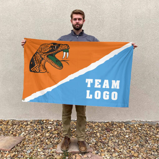 Rattlers vs Custom Team House Divided Flag, Custom College Flag