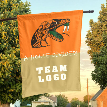 Rattlers vs Custom Team House Divided Flag, Custom House Flag