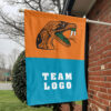 Rattlers vs Custom Team House Divided Flag, Custom NCAA Flag