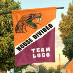 Rattlers vs Custom Team House Divided Flag, Custom Rivalry Flag