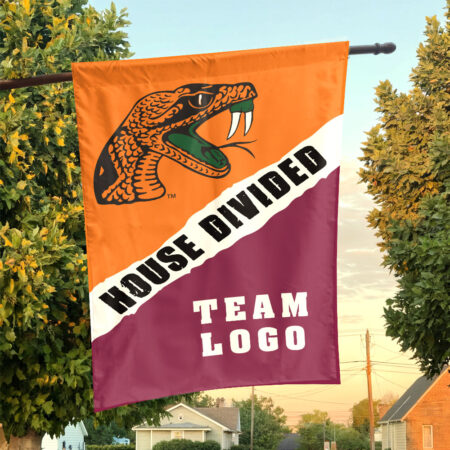 Rattlers vs Custom Team House Divided Flag, Custom Rivalry Flag