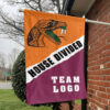 Rattlers vs Custom Team House Divided Flag, Custom Rivalry Flag