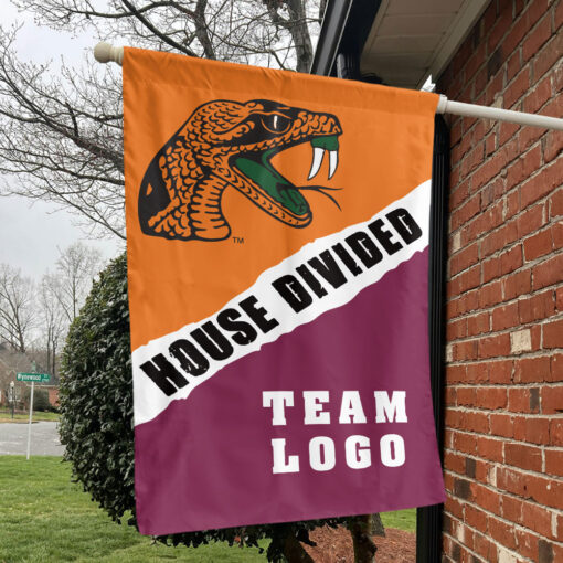 Rattlers vs Custom Team House Divided Flag, Custom Rivalry Flag