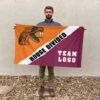 Rattlers vs Custom Team House Divided Flag, Custom Rivalry Flag